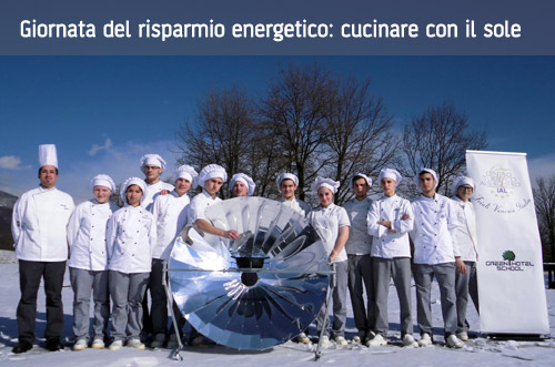 Educazione al risparmio energetico con la cucina solare Educazione al risparmio energetico con la cucina solare