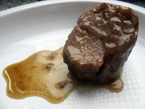 Guanciale di vitello brasato