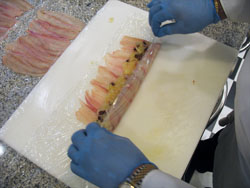 Rotolo di sogliola in saor 9